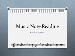 Note Reading - cover page